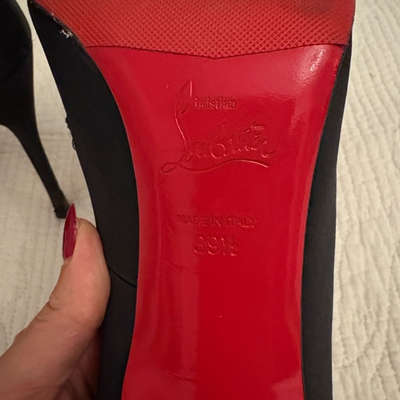 Christian Louboutin Corneille Satin 100 Pump Vintage 39.5 - Picture 12 of 14